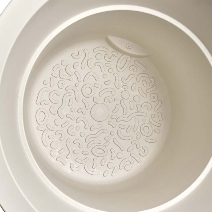 amber grail 47cm linnen wit